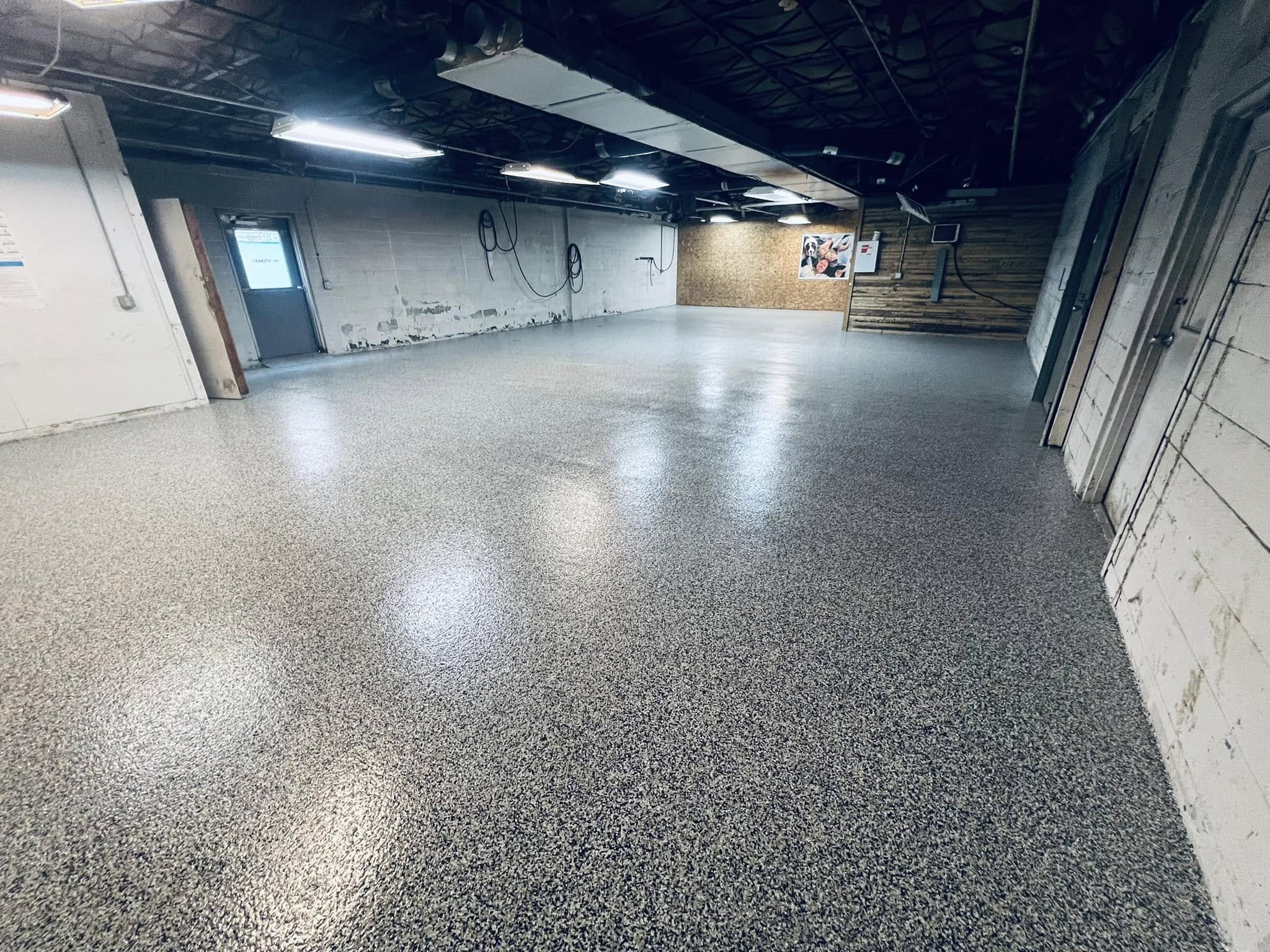 Exterior pour with mixer truck on site